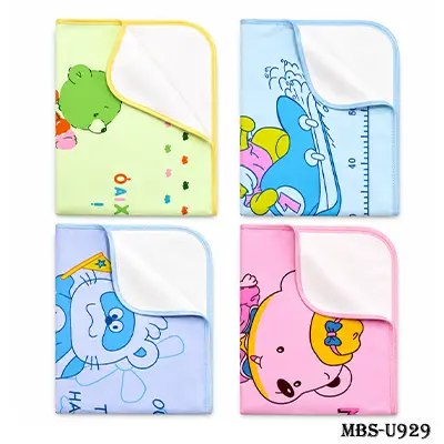 Baby Urine Mate 4 Pcs Set – Soft & Absorbent Newborn Baby Towels | Multicolor