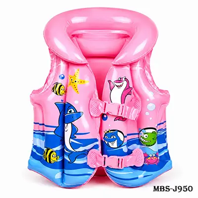 Kids Baby Inflatable Life Jacket XL Size – PVC Swimming Vest for Children, Multicolor