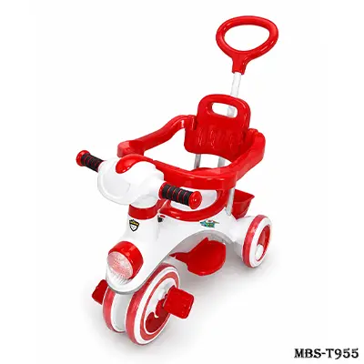 Akij Jim & Jolly Royal Rider Complete Tricycle with Music and Light - Red