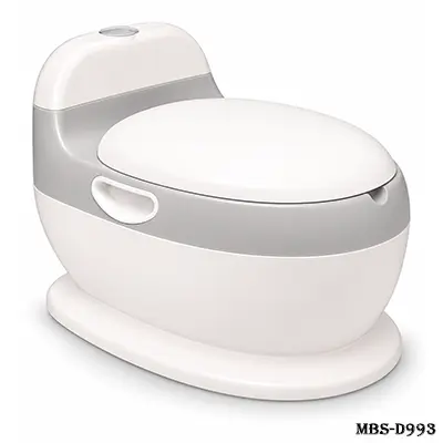 Simulation Musical Baby Potty Toilet – Musical Training Potty Chair for Toddlers & Kids, Realistic Design, Comfortable Baby Toilet Training Seat – Of White