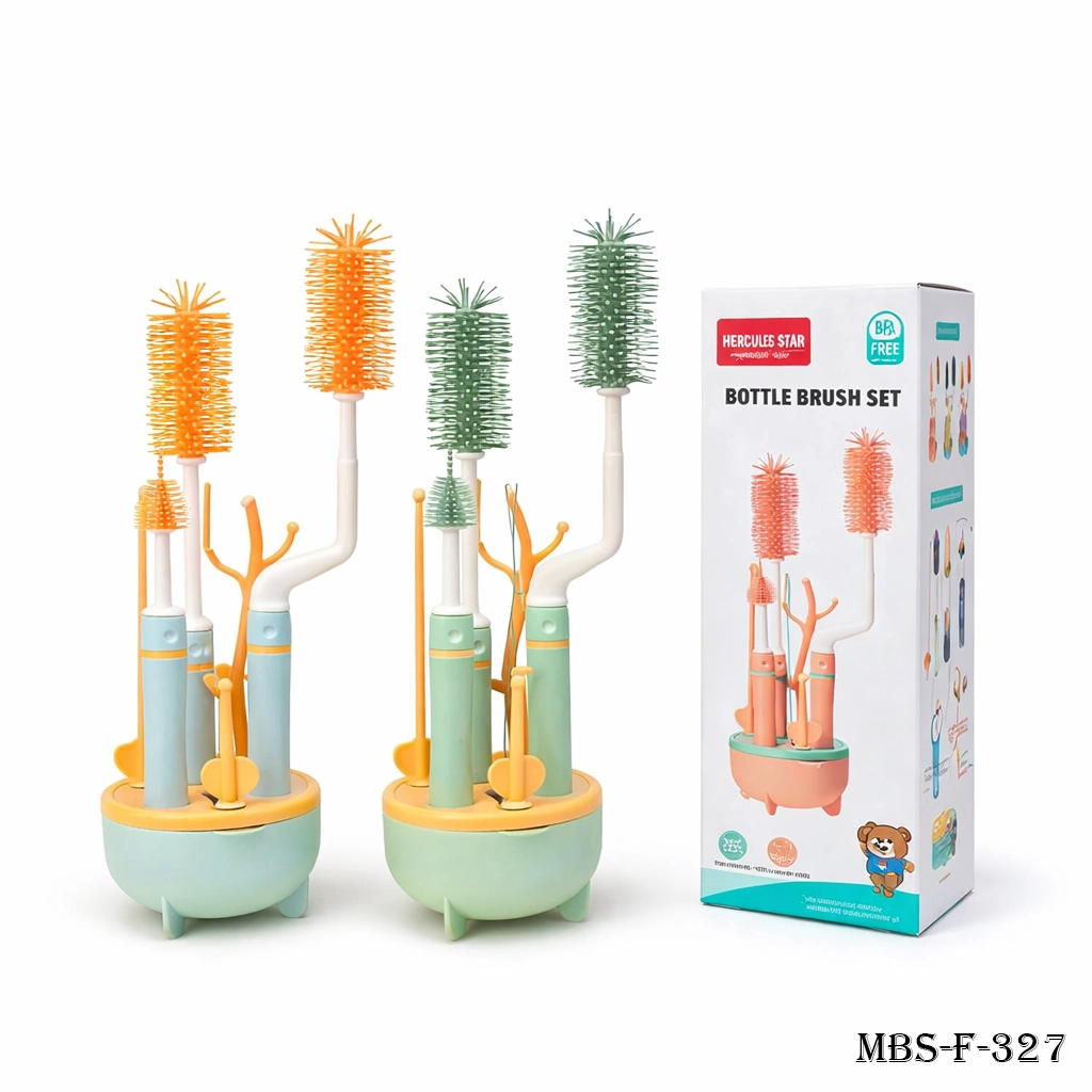 Silicon Bottle Brush Set for Baby Feeder – Multifunction Cleaning Solution