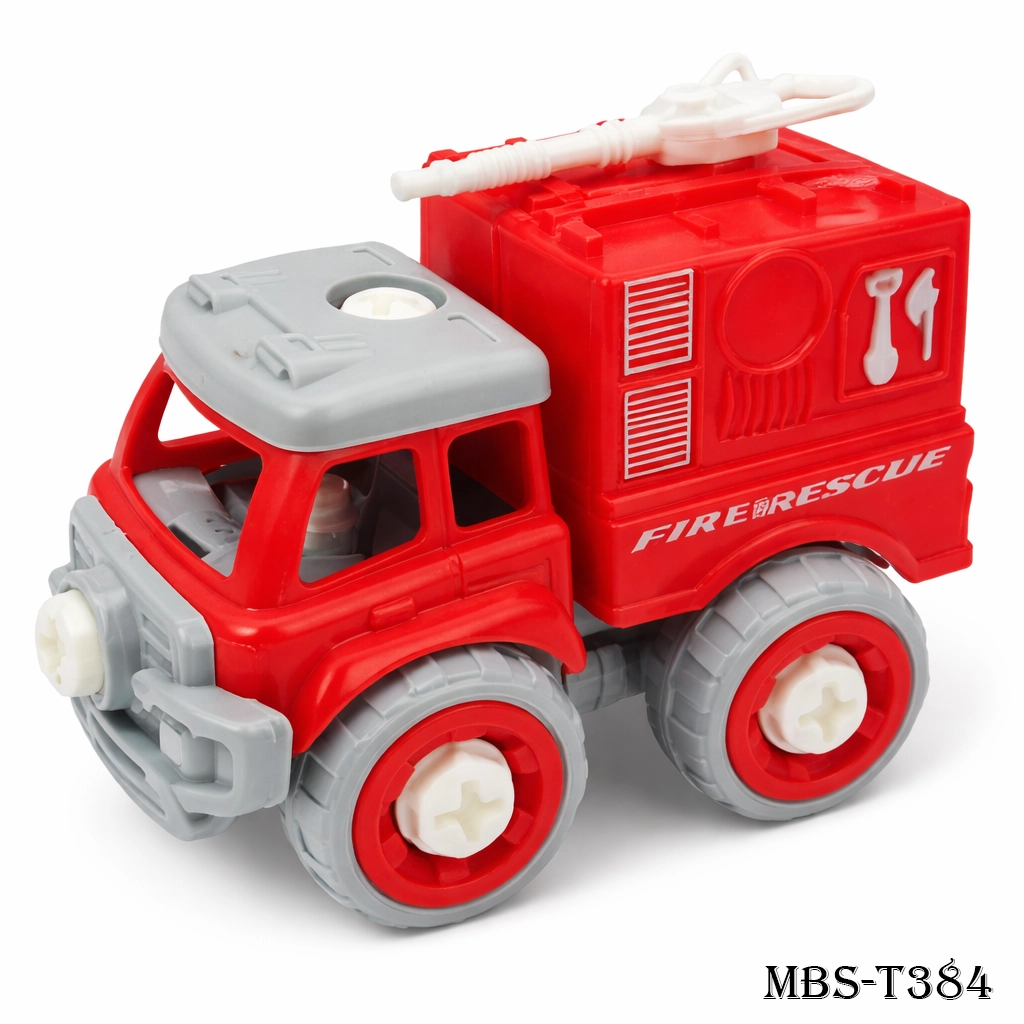 5-in-1 Robot Car – Construction Vehicles & Transforming Robot Toy (Red)