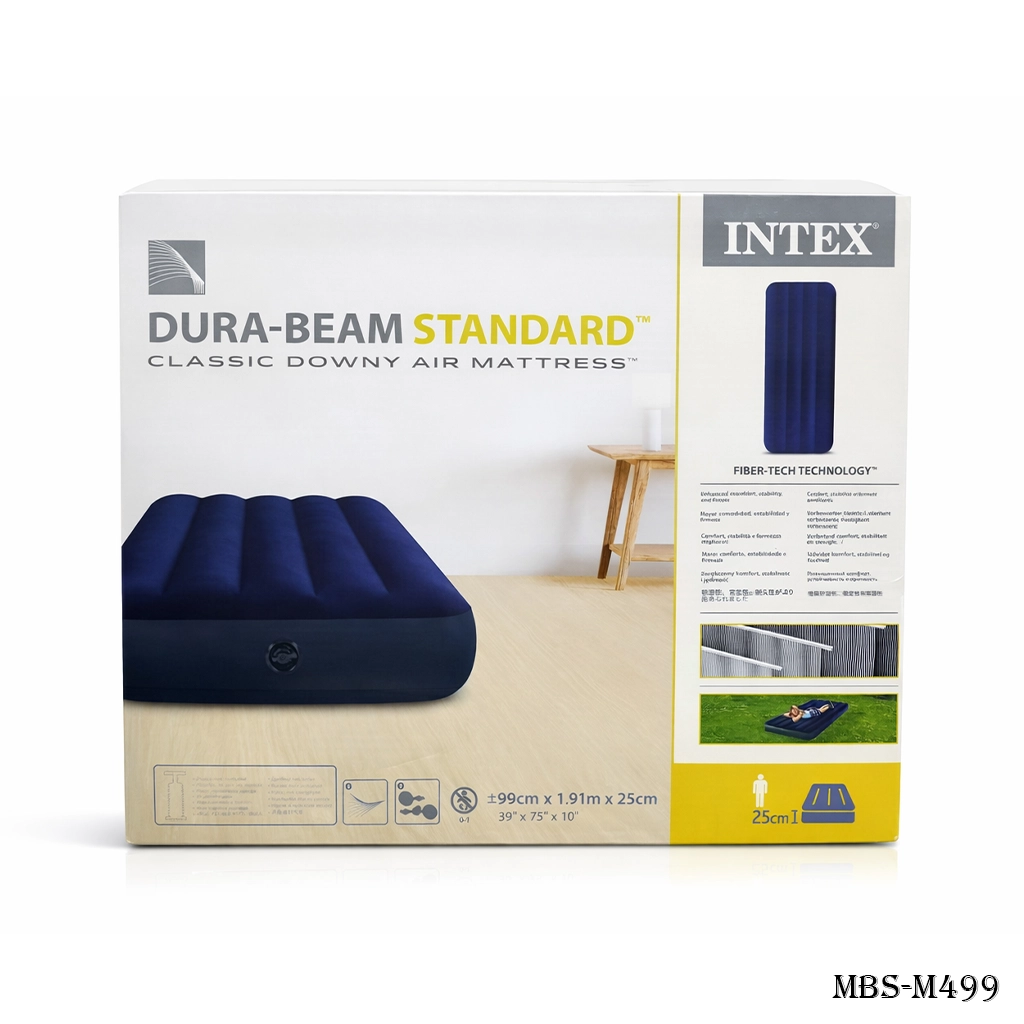 Intex Dura Beam Standard Classic Downy Air Mattress 39"75"10"(Single Bed)