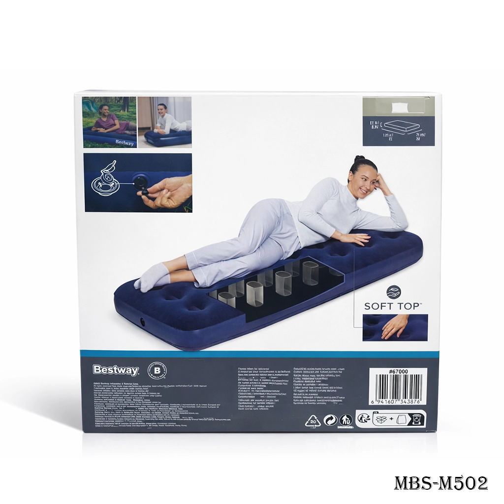 Premium Quality Bestway Velvet Air Mattress 73" x 30" x 8.75"