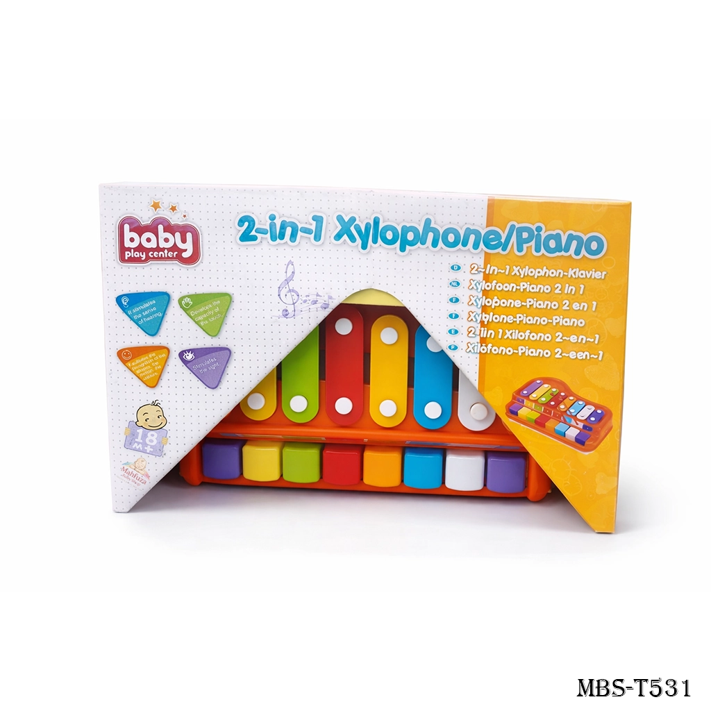 2 IN 1 Piano Xylophone Educational Musical Instruments Toy for Baby Toddler | Fun Learning & Music Play