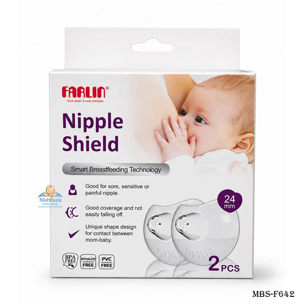 Farlin Nipple Shield 2pcs – Comfortable & Safe Breastfeeding Solution