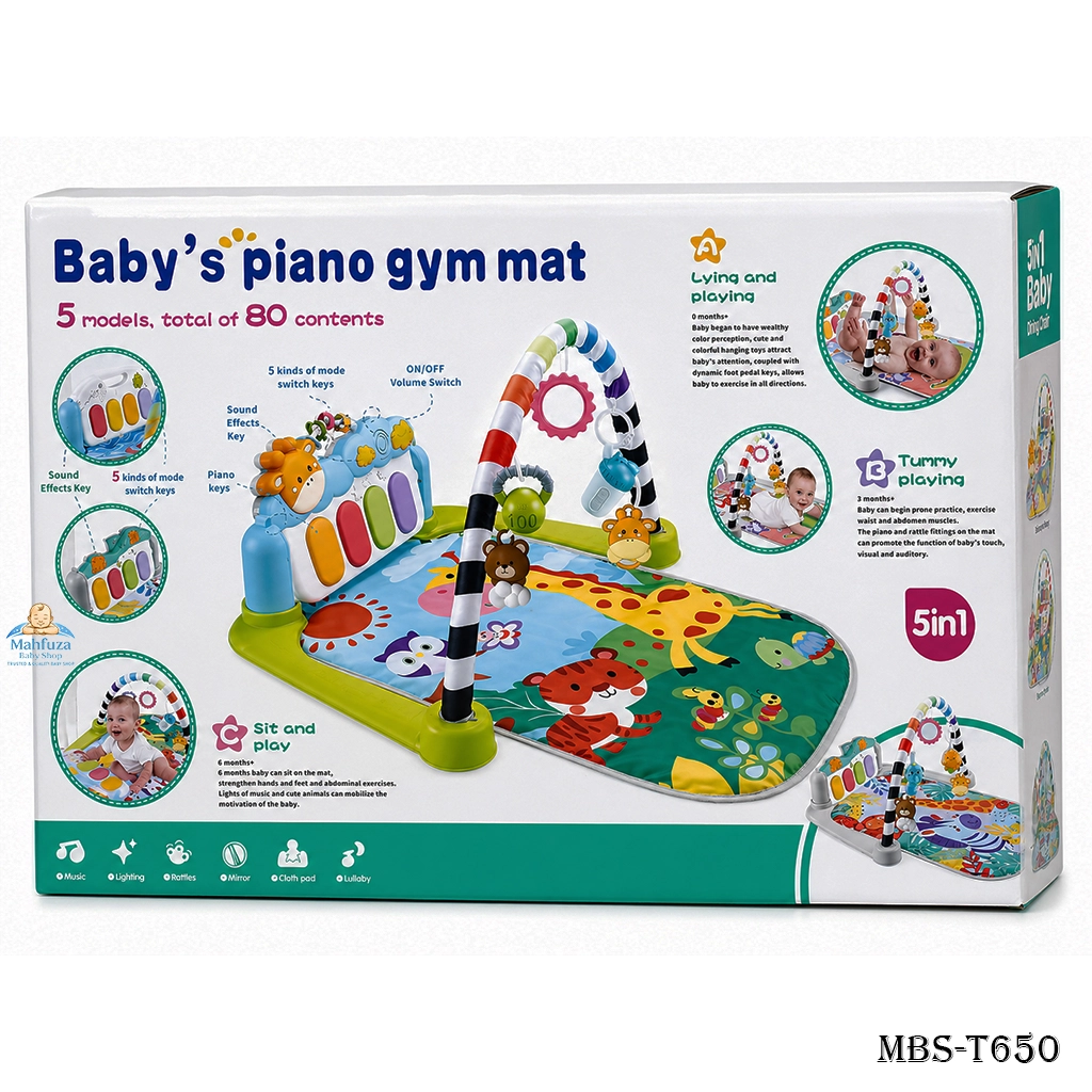 Baby Piano Gym Mat Useful For Fitness Baby Gym Play Mat