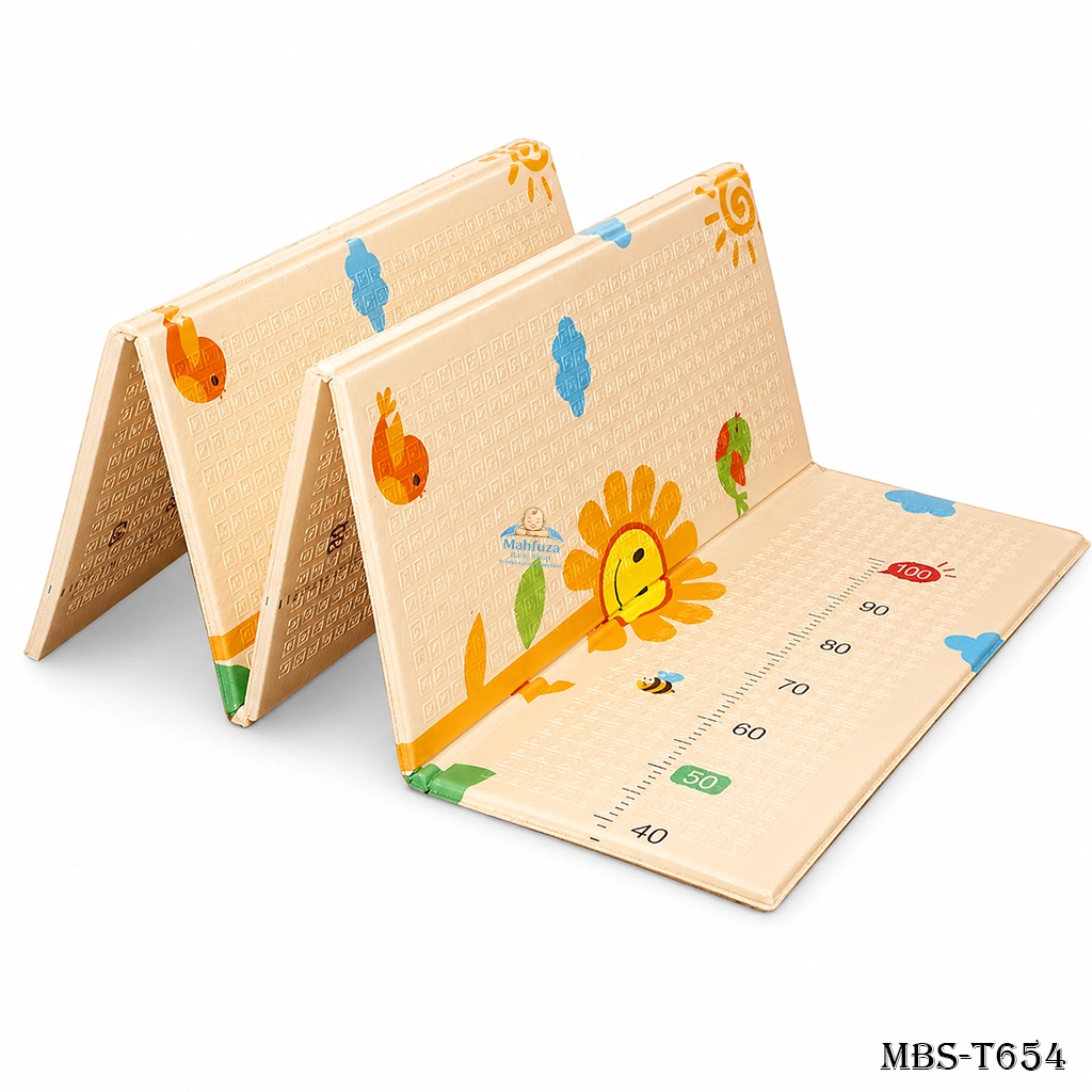 Baby Play Mat Reversible Folding – Extra Large Soft Foam Playmat for Tummy Time & Crawling