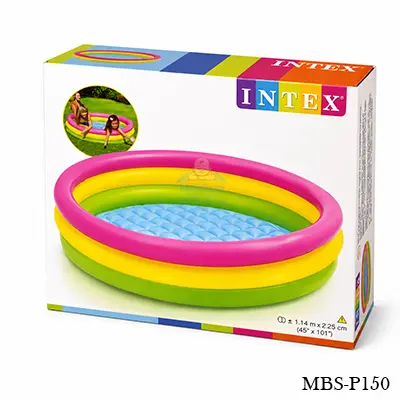 Intex Wet Set Collection Sunset Glow Pool 45 x 10 Inch – Colorful Summer Fun for Kids