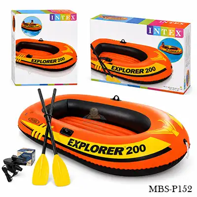 Intex Explorer 200 Raft Row Pool Boat – Adventure Ready Inflatable Boat for Kids & Family