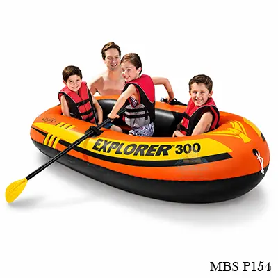 Intex Explorer 300 Raft Row Pool Boat – Large 3-Person Inflatable Adventure Boat