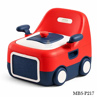 Baby 3-in-1 Portable Toilet Training Potty (Car Styling, PU Cushion, With Light)