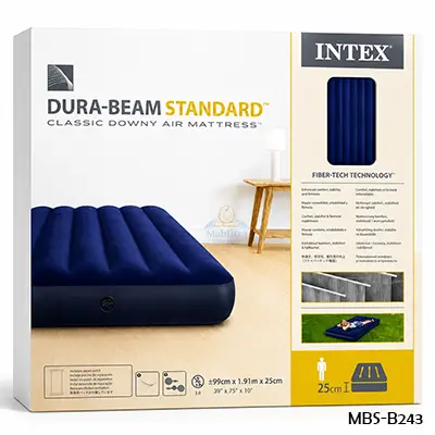 Intex Air Bed Dura-Beam Series Classic Downy Twin Airbed – Premium Comfort Anywhere