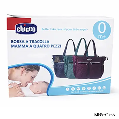 Chicco Baby Bag Set – 4 in 1 Nursing/Diaper Bag | Complete Travel Solution for Moms