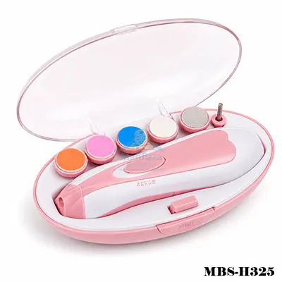 Multifunctional Electric Baby Cutter Trimmer Manicure Tool Set - Pink