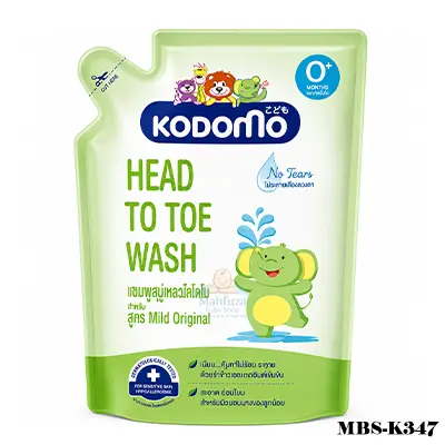 Kodomo Head To Toe (Refill) 380ml
