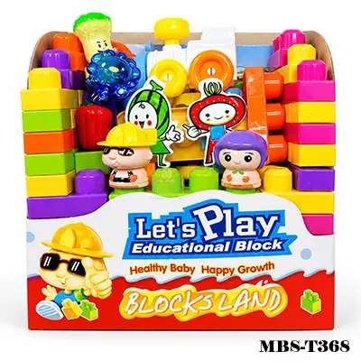 Play and Learn Educational Building Blocks For Kids -- 88 Pcs