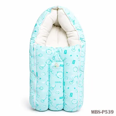 Baby Carry Nest Bed with Zip – Soft & Cozy Sleeping Bag - Blue
