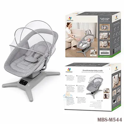 Mastela X Multi-Motion Baby Cradle – Smart Soothing & All-in-One Comfort (Ash)