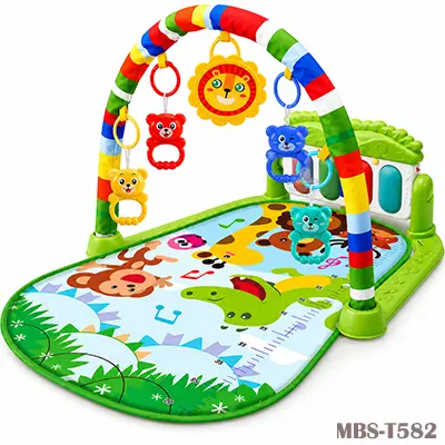 Baby Piano Gym Mat Play Mat with Pedal – Musical Activity Gym & Playmat (Multicolor)