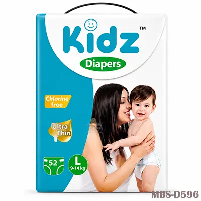 Kidz Baby Diaper Belt (L Size 9–13 Kg) 58 Pcs – Germany