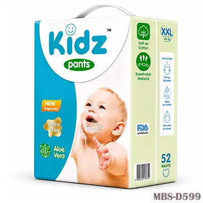 Kidz Baby Diaper Pant (M Size 5–10 Kg) 60 Pcs – Germany