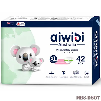 Aiwibi Australian Premium Baby Belt XL Diaper (12–17 Kg) – 42 Pcs