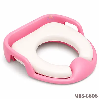 Children’s Commode Support Toilet Seat  Safe and Comfortable Potty Training Aid (Pink) China