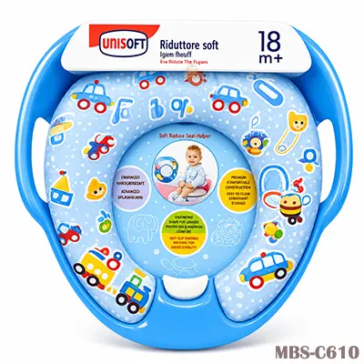 Children’s Commode Support Toilet Seat  Safe and Comfortable Potty Training Aid (Blue) China