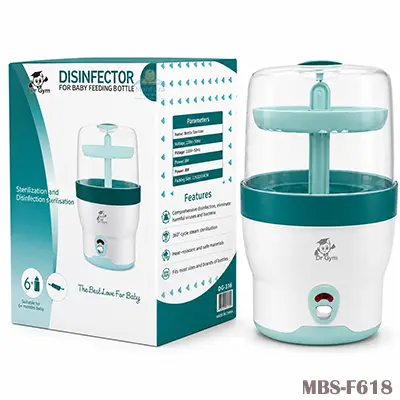 Dr Gym Sterilizer Baby Feeding Bottle (Blue)