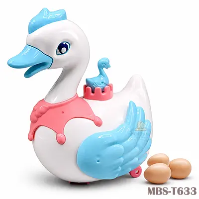 FunBlast Swan Lay Egg Toy for Kids – Interactive Light, Sound & Egg-Laying Swan Toy