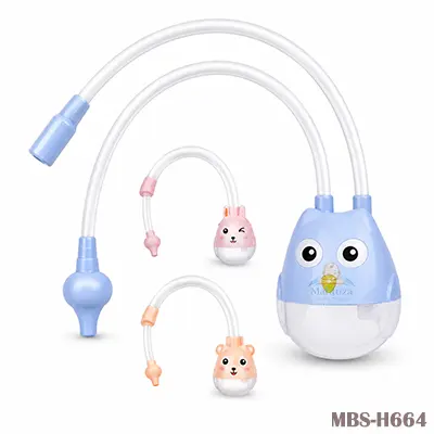 Baby Nasal Aspirator Nose Cleaning Sucker Suction for Children Newborn Infant  (Blue)