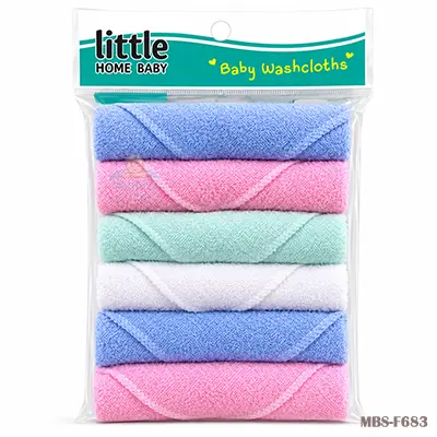 Baby Face Towels Soft Washcloths 6pcs Set (China)