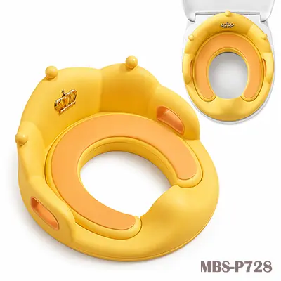 Toddler Toilet Seat Insert, Crown Shape Potty Training Toilet Seat  (Yellow)