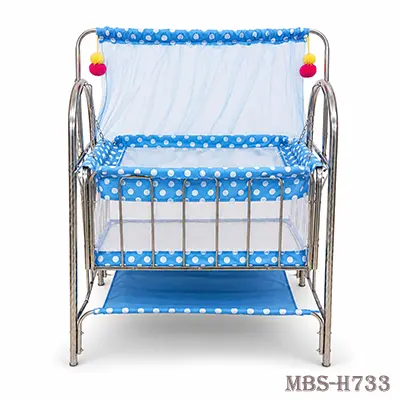 Baby Premium Stainless Steel Baby Cradle / Dulna (2020) - Blue
