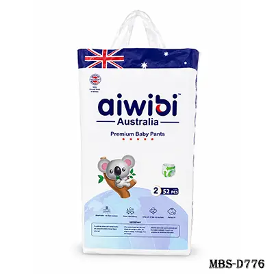 Aiwibi Australia Premium Baby Pants S 52pcs (4-8KG)