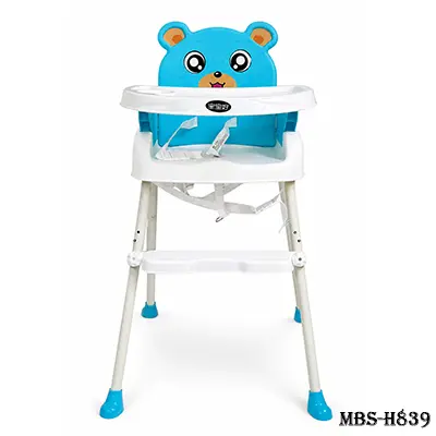 218 Baobaohao Baby 2 Step Feeding High Chair - Blue | Safe, Comfortable & Durable Baby Feeding Chair