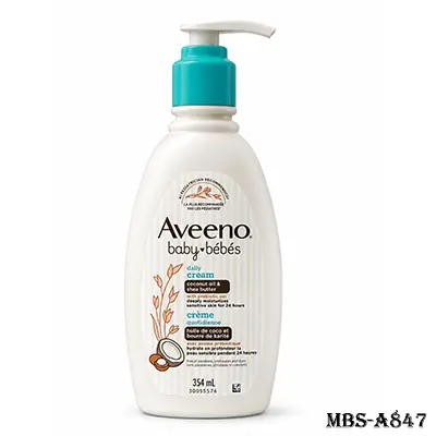 Aveeno Baby Daily Moisturizing Cream with Prebiotic Oat, Coconut Oil & Shea Butter 354ml | Gentle Moisture for Dry & Sensitive Baby Skin