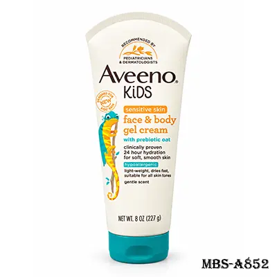 Aveeno Kids Sensitive Skin Face & Body Gel Cream 227g | Prebiotic Oat | Clinically Proven 24-Hour Hydration | Hypoallergenic Moisturizer
