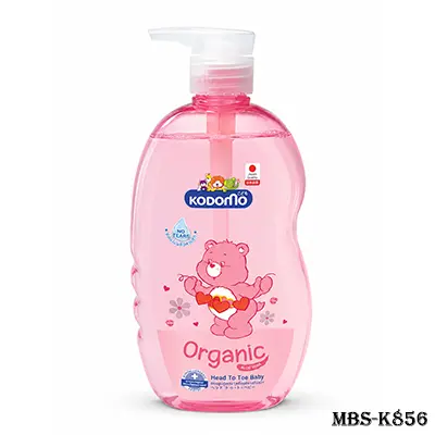 Kodomo Organic Head To Toe Baby Wash with Aloe Vera 800ml | No Tears | Hypoallergenic Hair & Body Cleanser for Babies