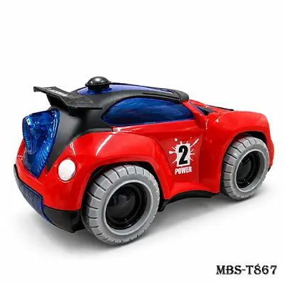 Kids Light & Music Spray Sport Car Toy – Interactive Light-Up Musical Car for Children