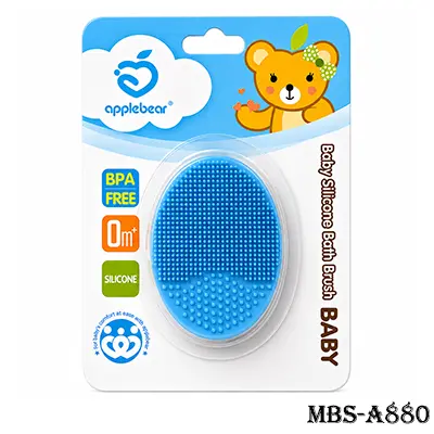 AppleBear Baby Silicone Bath Brush – BPA-Free Soft Scalp & Body Massage Brush