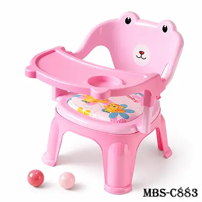 Baby Feeding Booster Seat – Strong, Portable Kids Dining Chair for 6 Months to 4 Years (Pink)