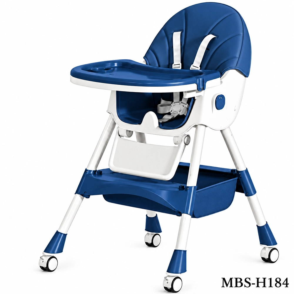 6-in-1 Multifunctional Baby Feeding Chair - 8131 (Dark Blue)