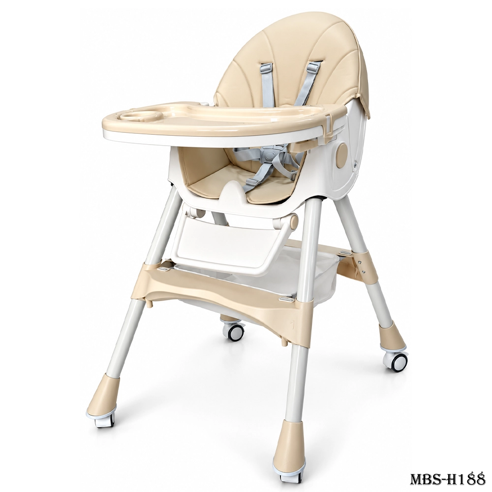 6-in-1 Multifunctional Baby Feeding Chair - 8131 (Beige White)